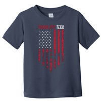 Radiology Tech American Flag Usa Xray Technologist Gift Toddler T-Shirt