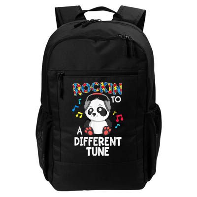 Rockin' To A Different Tune Panda Autism Awareness Daily Commute Backpack