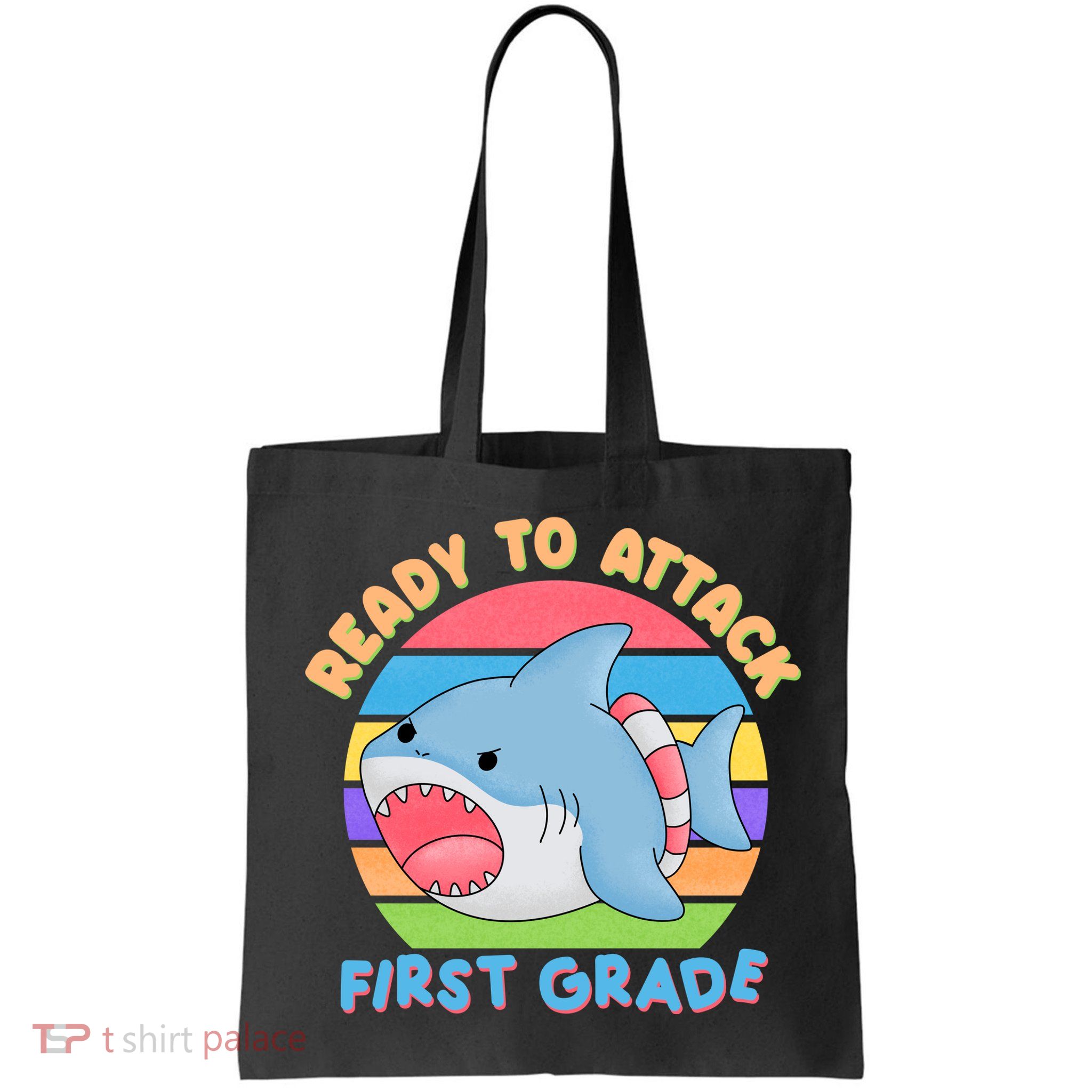 Ready To Attack First Grade Funny Shark Bag