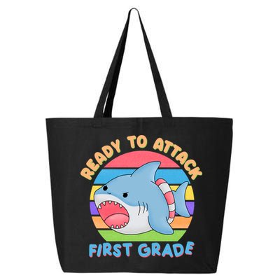 Ready To Attack First Grade Funny Shark 25L Jumbo Tote