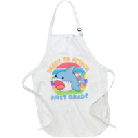 Ready To Attack First Grade Funny Shark Apron