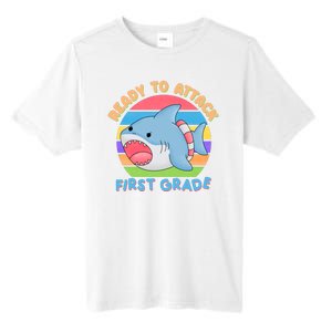 Ready To Attack First Grade Funny Shark Tall Fusion ChromaSoft Performance T-Shirt