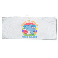Ready To Attack First Grade Funny Shark Large Microfiber Waffle Golf Towel