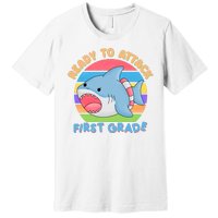 Ready To Attack First Grade Funny Shark Premium T-Shirt