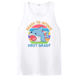 Ready To Attack First Grade Funny Shark PosiCharge Competitor Tank