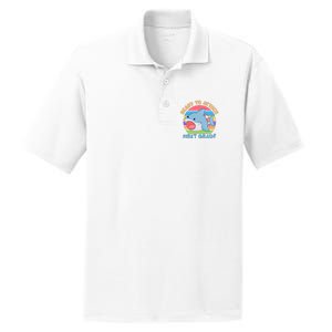 Ready To Attack First Grade Funny Shark PosiCharge RacerMesh Polo