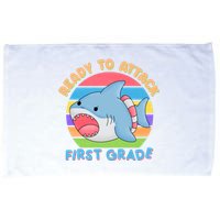 Ready To Attack First Grade Funny Shark Microfiber Hand Towel