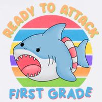 Ready To Attack First Grade Funny Shark Wool Snapback Cap