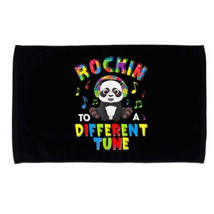 Rockin' To A Different Tune Panda Autism Awareness Microfiber Hand Towel