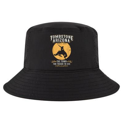 Retro Tombstone Arizona Wild West Vintage Horse Sunset Horse Cool Comfort Performance Bucket Hat