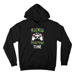 Rockin' To A Different Tune Panda ASD Awareness Hoodie