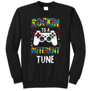 Rockin' To A Different Tune Panda ASD Awareness Sweatshirt