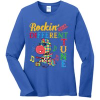 Rocking To A Different Tune Unicorn Autism Awareness Funny Gift Ladies Long Sleeve Shirt