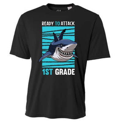 Ready To Attack 1st Grade First Day of School Cooling Performance Crew T-Shirt