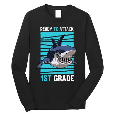 Ready To Attack 1st Grade First Day of School Long Sleeve Shirt