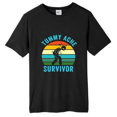 Retro Tummy Ache Survivor Vintage Stomachache IBS Funny Tall Fusion ChromaSoft Performance T-Shirt