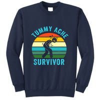 Retro Tummy Ache Survivor Vintage Stomachache IBS Funny Sweatshirt