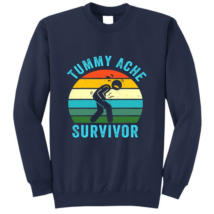 Retro Tummy Ache Survivor Vintage Stomachache IBS Funny Sweatshirt