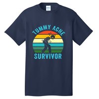 Retro Tummy Ache Survivor Vintage Stomachache IBS Funny Tall T-Shirt