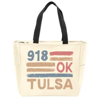 Retro Tulsa Area Code 918 Residents State Oklahoma Zip Tote Bag