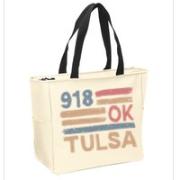 Retro Tulsa Area Code 918 Residents State Oklahoma Zip Tote Bag