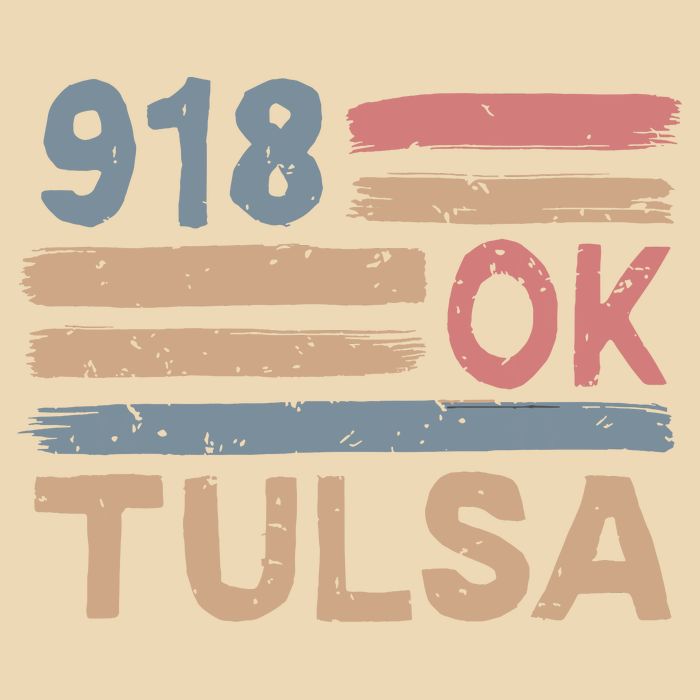 Retro Tulsa Area Code 918 Residents State Oklahoma Zip Tote Bag