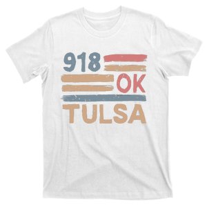 Retro Tulsa Area Code 918 Residents State Oklahoma T-Shirt