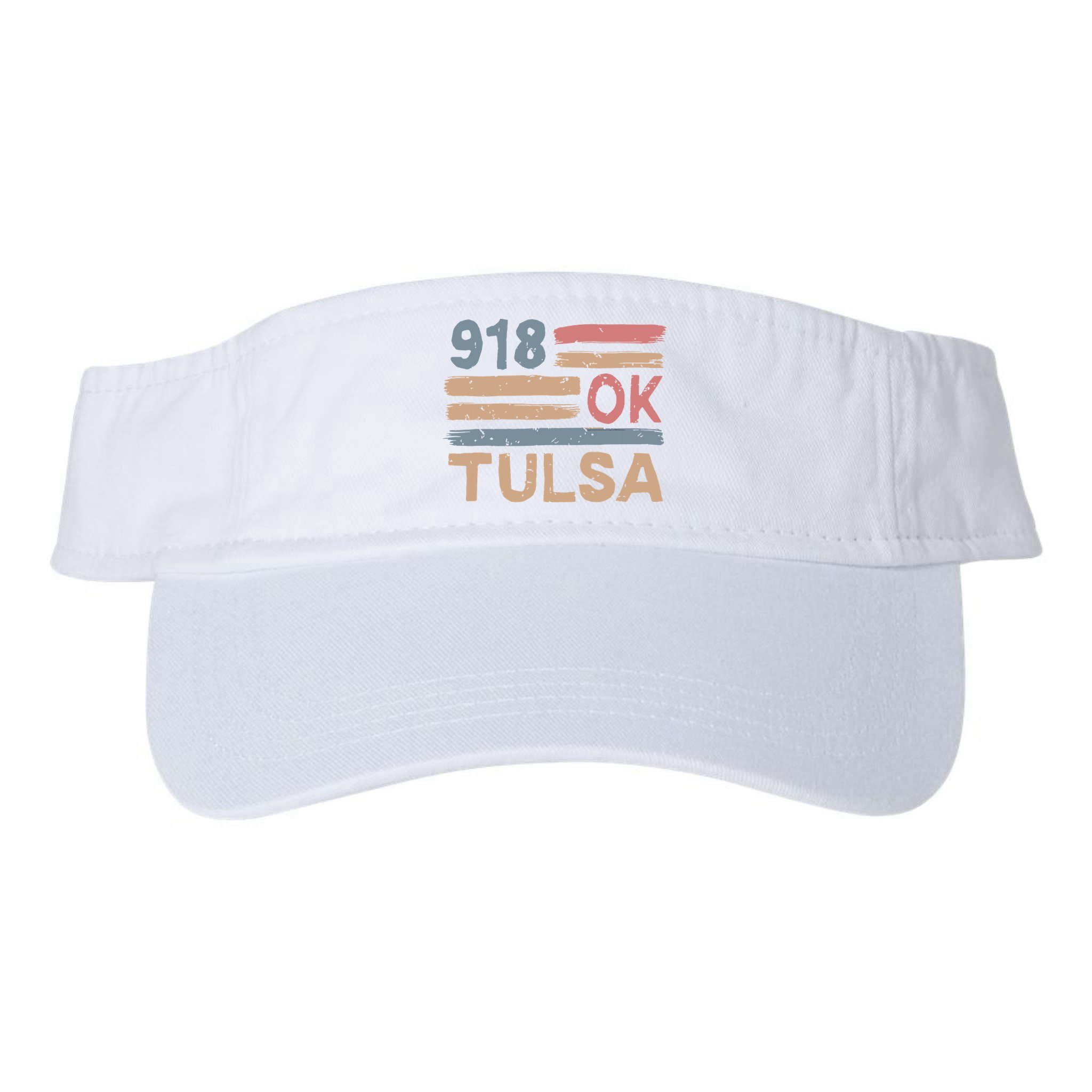 Retro Tulsa Area Code 918 Residents State Oklahoma Visor