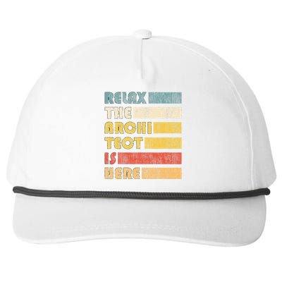 Relax The Architect For Civil Engineers & Architects Snapback Five-Panel Rope Hat