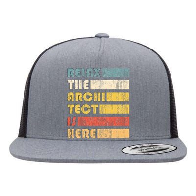 Relax The Architect For Civil Engineers & Architects Flat Bill Trucker Hat