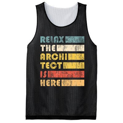 Relax The Architect For Civil Engineers & Architects Mesh Reversible Basketball Jersey Tank