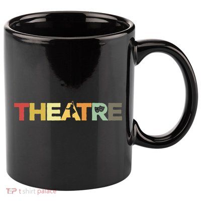 Retro Theatre Actor Rehearsal Vintage Drama Theater 11oz C Handle Ceramic Mug