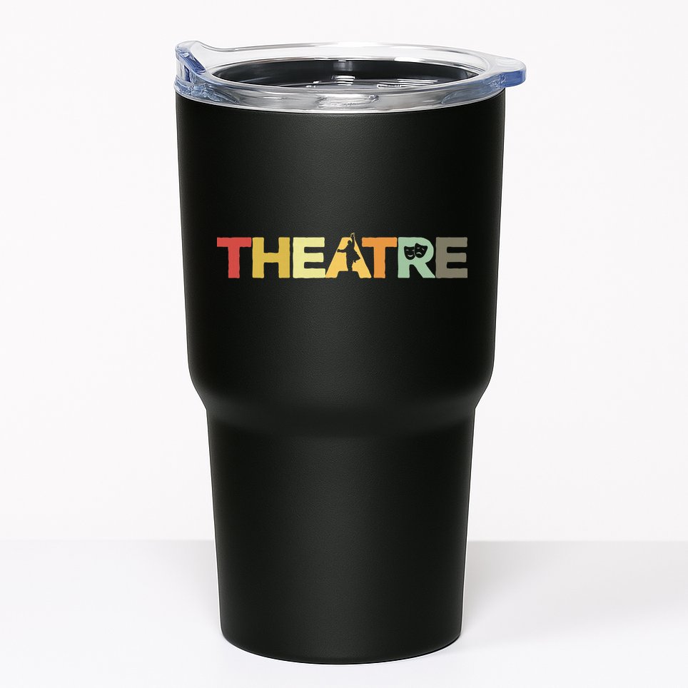 Retro Theatre Actor Rehearsal Vintage Drama Theater Tumbler