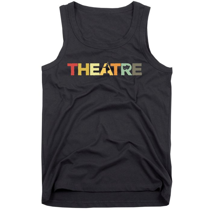 Retro Theatre Actor Rehearsal Vintage Drama Theater Tank Top