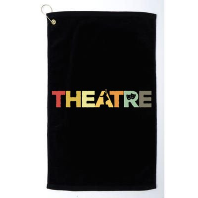 Retro Theatre Actor Rehearsal Vintage Drama Theater Golf Towel