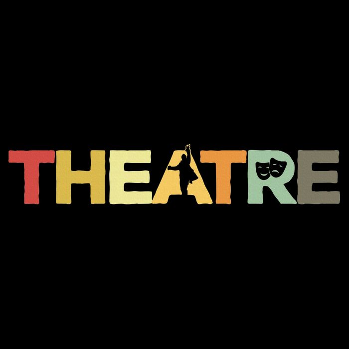 Retro Theatre Actor Rehearsal Vintage Drama Theater Kids Hoodie