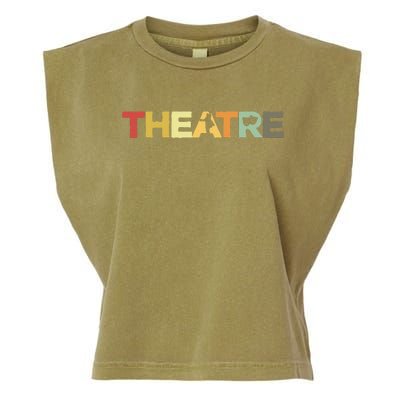 Retro Theatre Actor Rehearsal Vintage Drama Theater Garment-Dyed Women's Muscle Tee