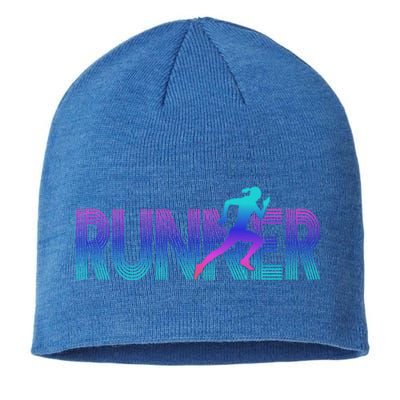 Runner Track And Field Cross Country Female Marathon Running Gift Sustainable Beanie