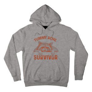 Retro Tummy Ache Survivor Funny Raccoon Tall Hoodie