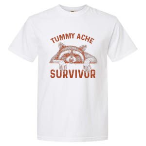 Retro Tummy Ache Survivor Funny Raccoon Garment-Dyed Heavyweight T-Shirt