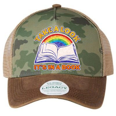Retro Take A Look It's In A Book Reading Fan Legacy Tie Dye Trucker Hat