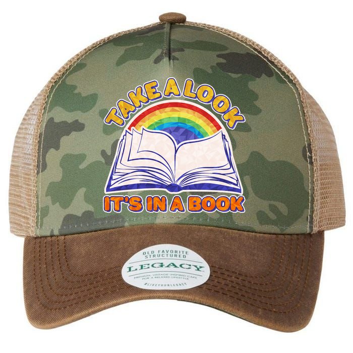 Retro Take A Look It's In A Book Reading Fan Legacy Tie Dye Trucker Hat