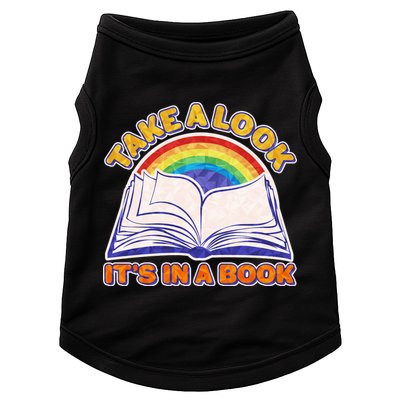 Retro Take A Look It's In A Book Reading Fan Doggie Tank