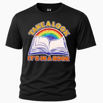 Retro Take A Look It's In A Book Reading Fan Performance Shirt