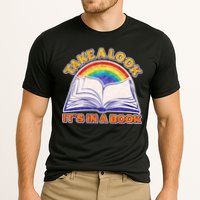 Retro Take A Look It's In A Book Reading Fan Performance Shirt