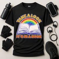 Retro Take A Look It's In A Book Reading Fan Performance Shirt