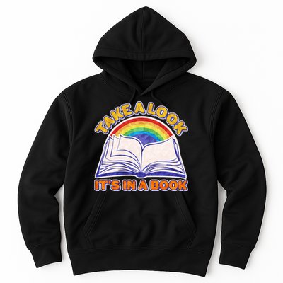 Retro Take A Look It's In A Book Reading Fan Hoodie