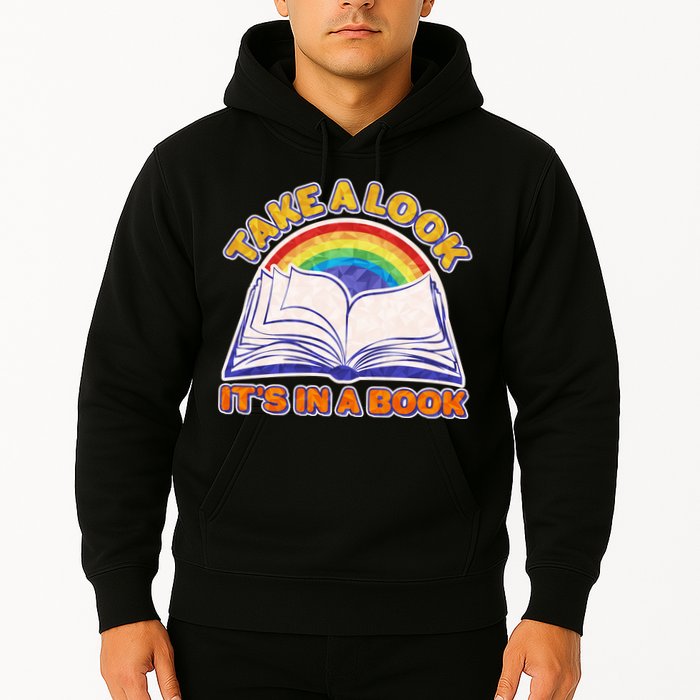 Retro Take A Look It's In A Book Reading Fan Hoodie