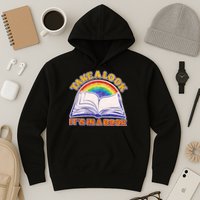 Retro Take A Look It's In A Book Reading Fan Hoodie