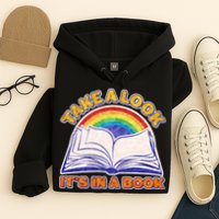 Retro Take A Look It's In A Book Reading Fan Hoodie